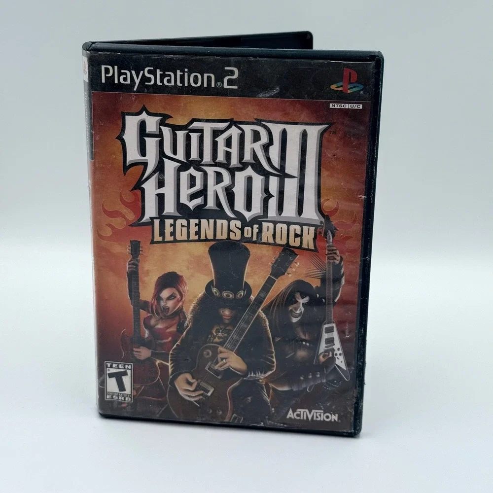 Guitar Hero III Legends of Rock Sony PlayStation 2 PS2 Game Scratched Untested